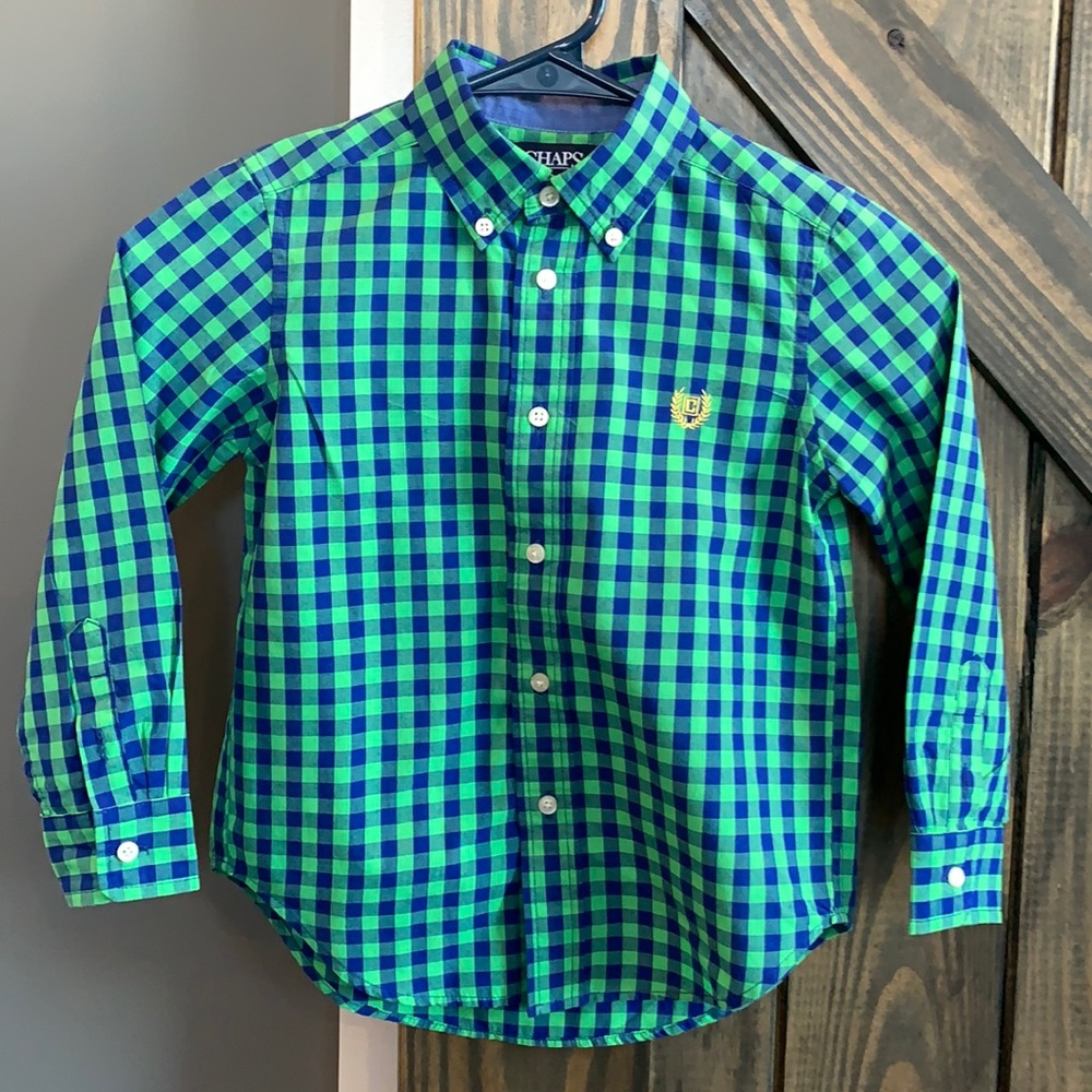 Very gently used boys button down shirt
